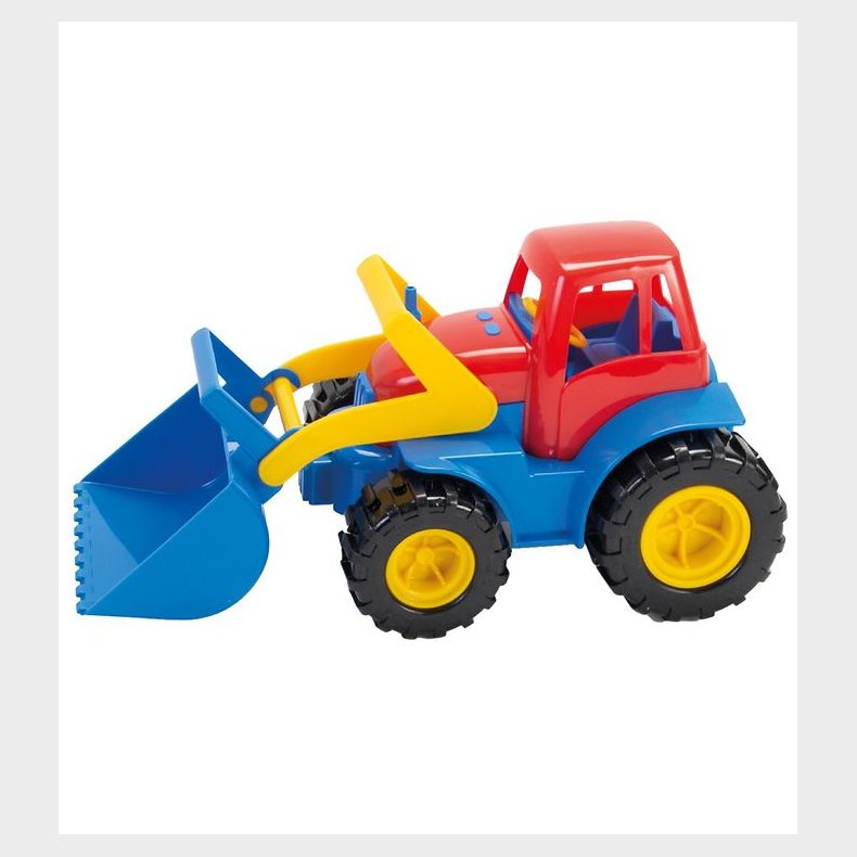 Dantoy Traktor m. Grab - 30 cm - Rd/Bl