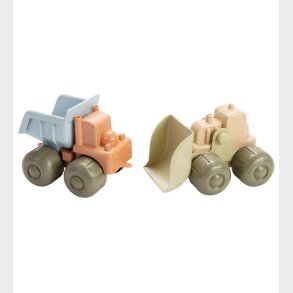 Dantoy BIO Plastic Bulldozer & Lastbil - 17 cm - Pastel