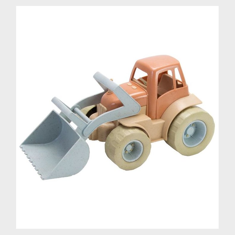 Dantoy BIO Plastic Traktor m. Grab - 29 cm - Pastel