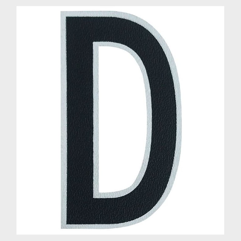 Design Letters Klistermrke - Mobil - D - 5cm - Black