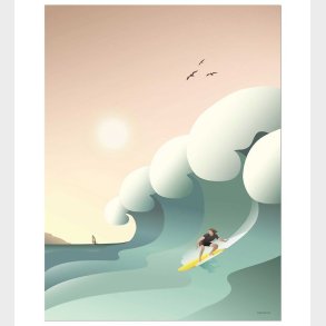 Vissevasse Plakat - 50x70 - Surfer