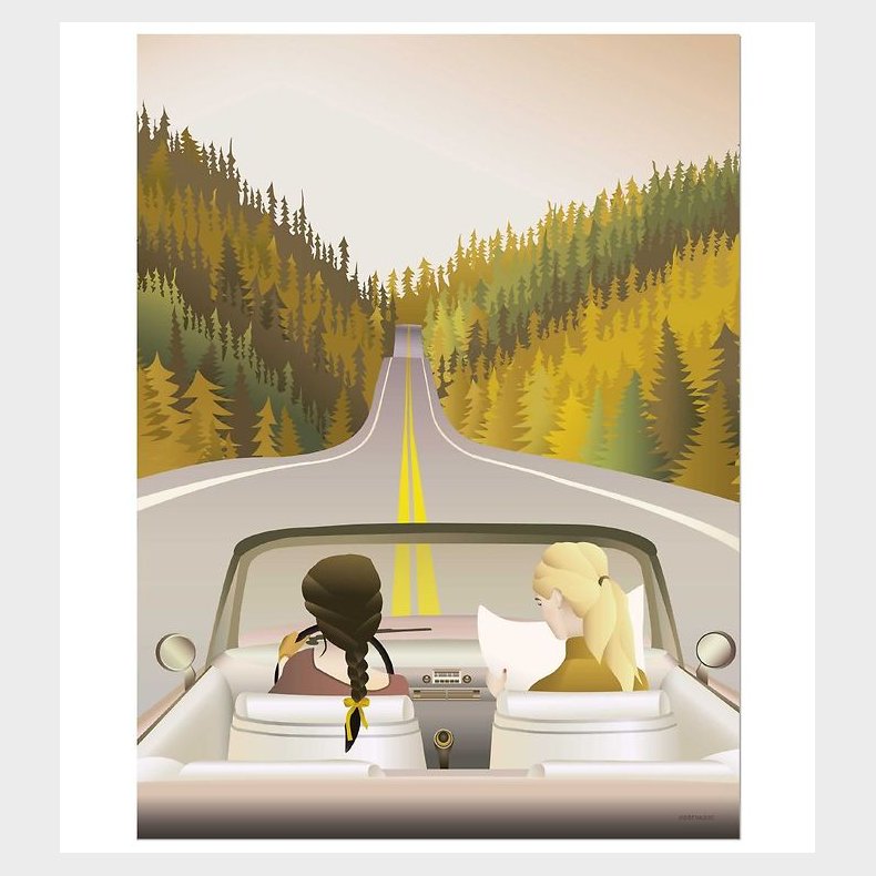 Vissevasse Plakat - 30x40 - Road Trip