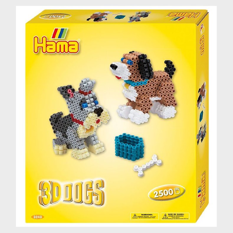 Hama Midi Perlest - 2500 stk. - 3D - Hunde