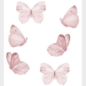 That's Mine Wallstickers - Sommerfugle - 6stk - Rose