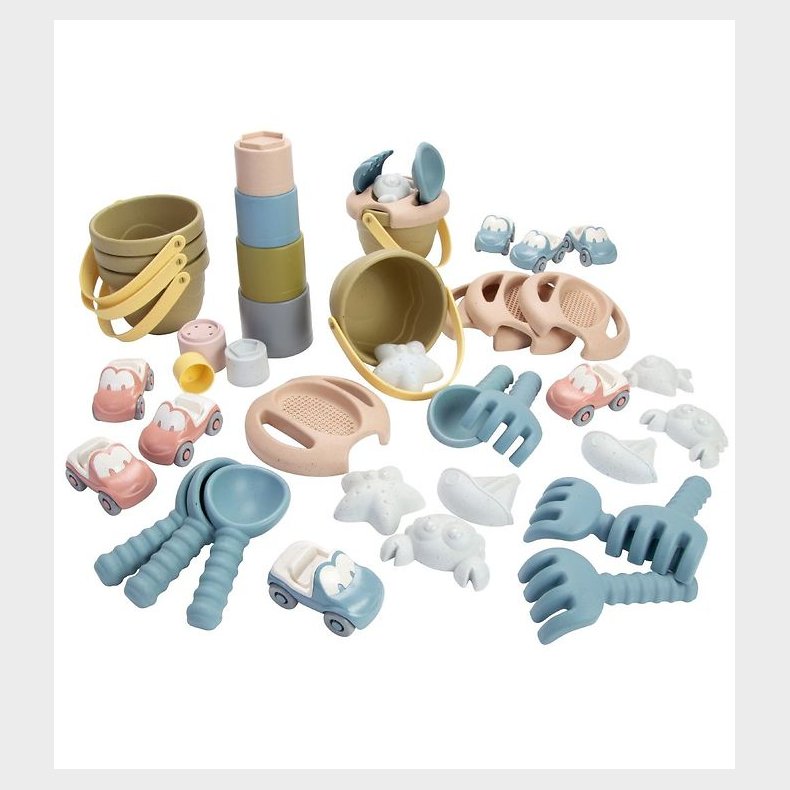 Tiny by Dantoy BIO Plastic Sandst - 43 dele