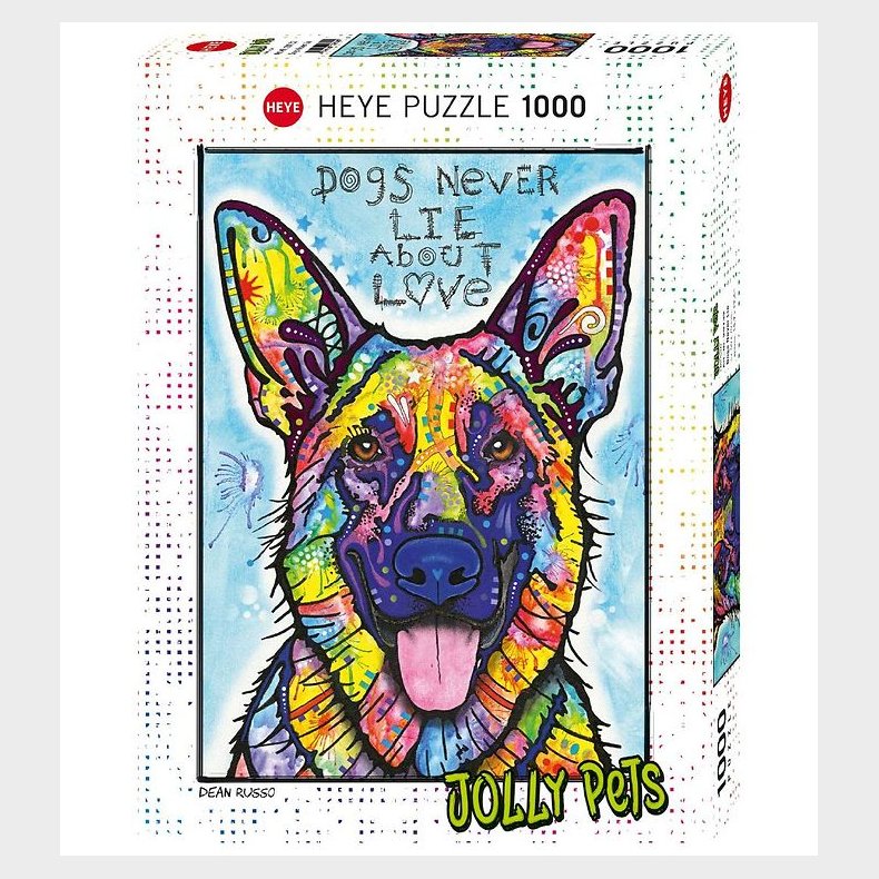 Heye Puslespil Puslespil - Dogs Never Lie - 1000 Brikker