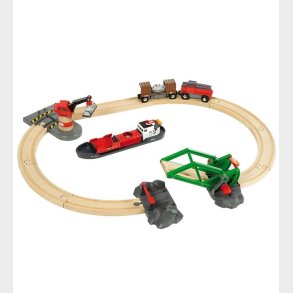 BRIO Togbane Havnest - 16 dele - Rd 33061