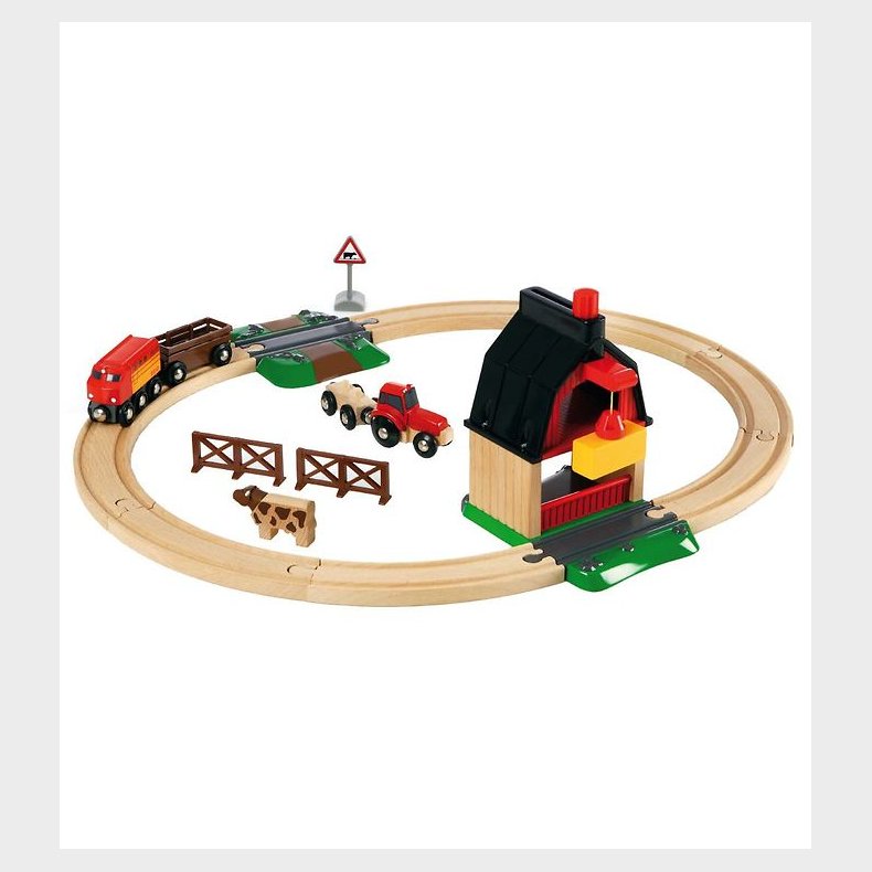 BRIO World Bondegrd P Landet St - 20 dele - Tr 33719