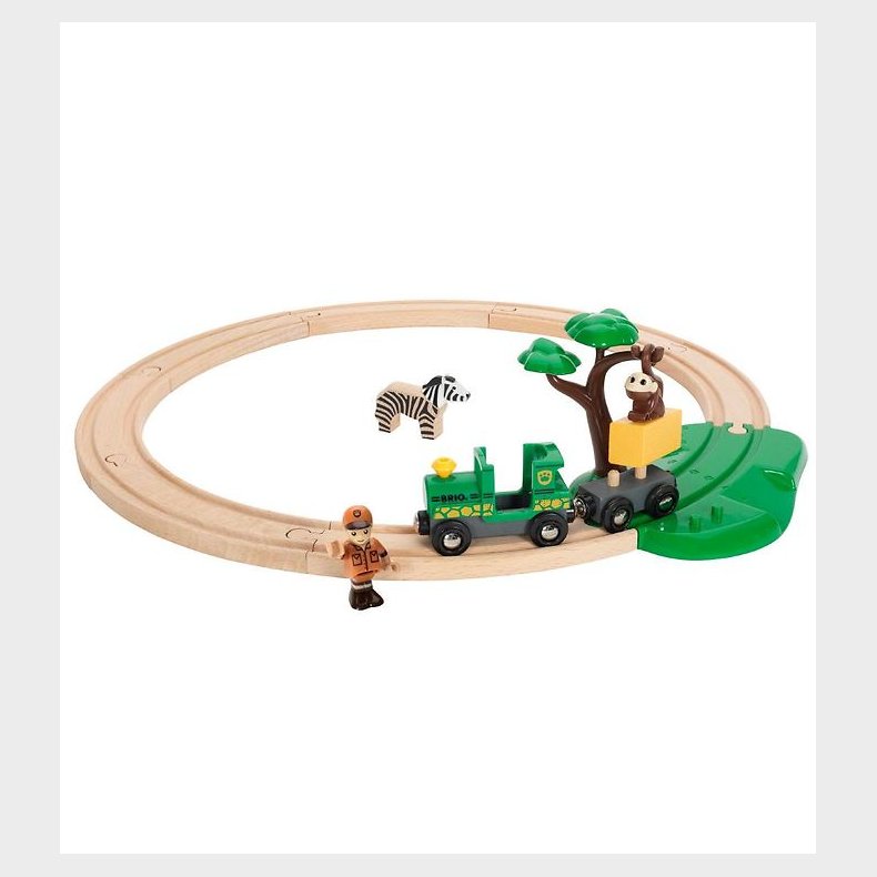 BRIO World togbanest - 17 dele - Safari 33720