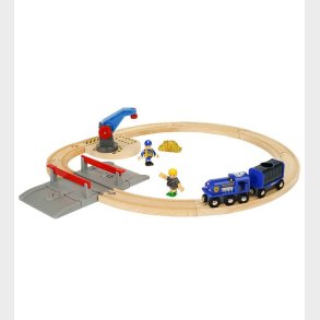 BRIO World Togbane - 17 dele - Guldtransportst 33812