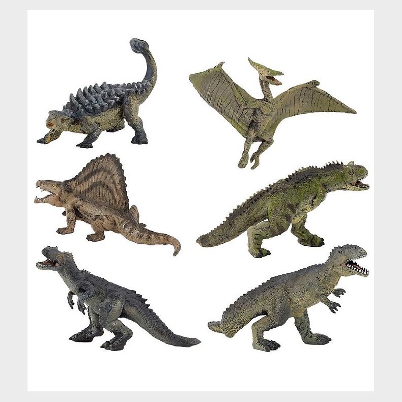 Papo Mini Dinosaurusst 1 - 3-5 cm - 6 dele