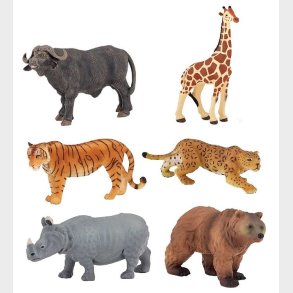 Papo Mini Vilde Dyr - 2-8 cm - 6 dele