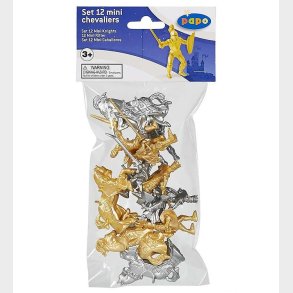 Papo Mini Ridderst - 4 cm - 12 dele