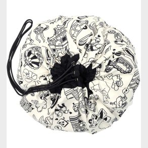 Play&Go x OMY Legetjstppe m. Stoftuscher - 140 cm - Paris