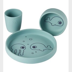 Done By Deer Spisest - Silikone - 3 dele - Sea Friends - Bl