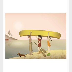 Vissevasse Plakat - 50x70 - Canoe