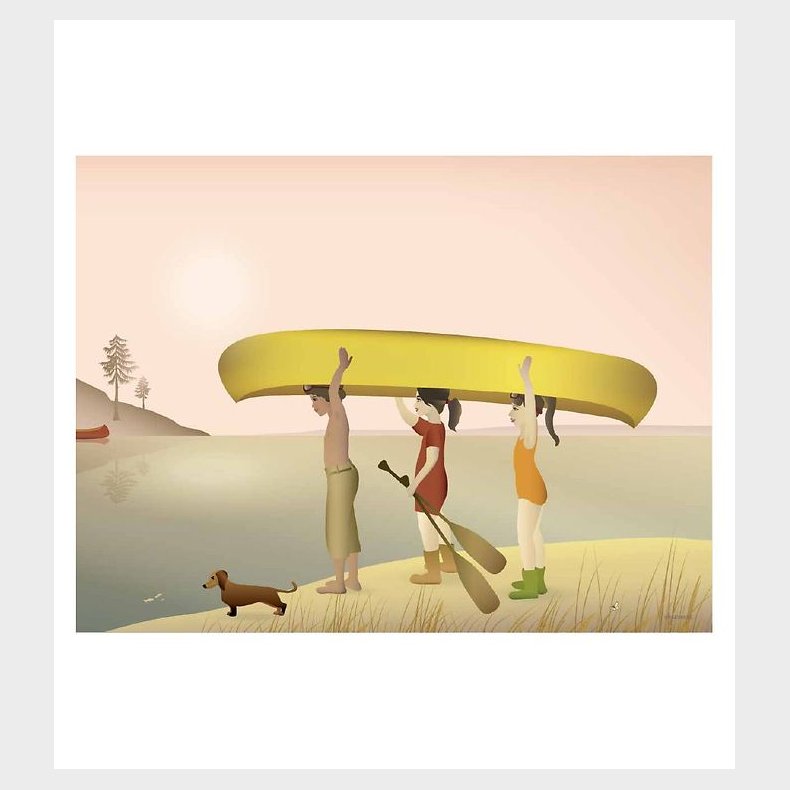 Vissevasse Plakat - 50x70 - Canoe
