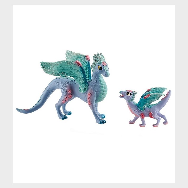 Schleich Bayala - H:11,5 cm - Blomsterdragemor &amp; Unge 70592