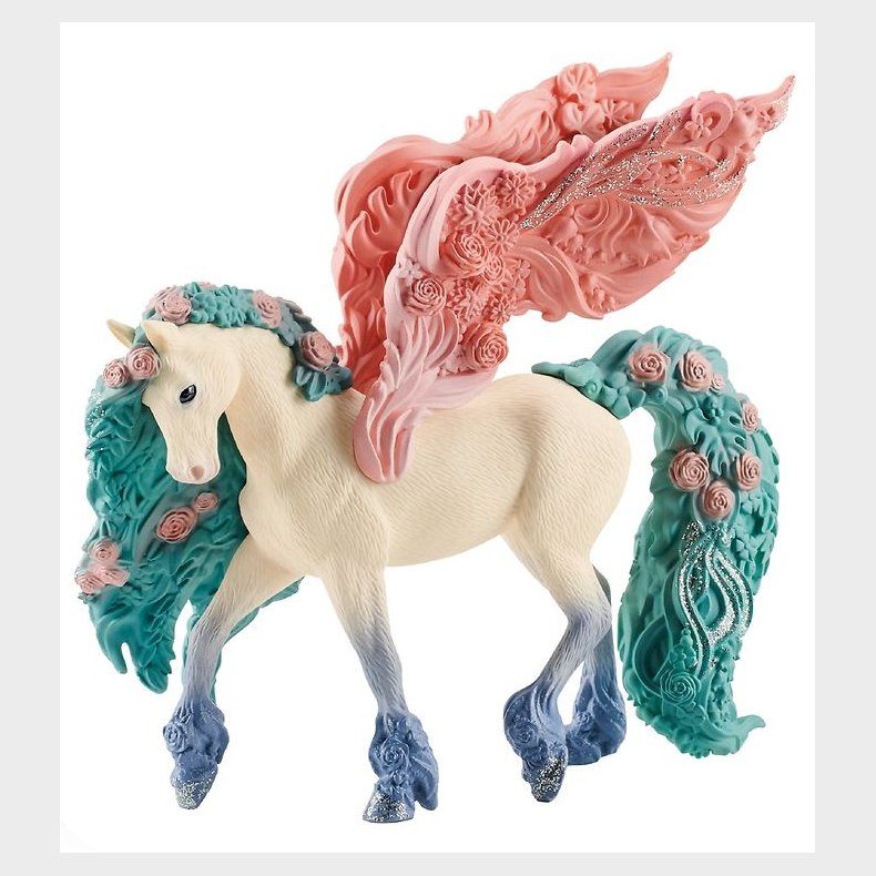 Schleich Bayala - H:14 cm - Blomsterpegasus 70590