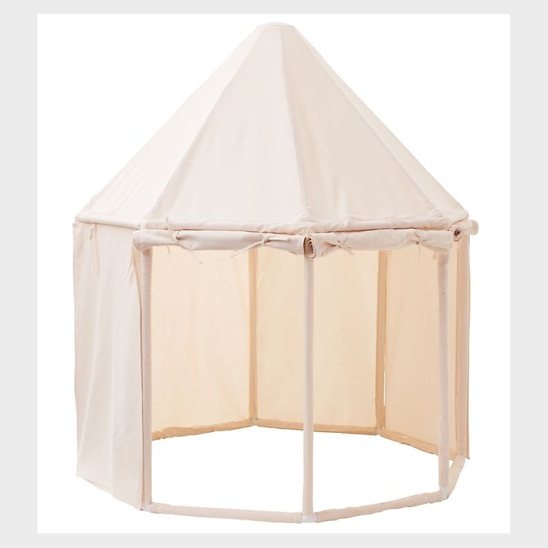 Kids Concept Legetelt - Pavillon - 122x142 cm - Naturhvid