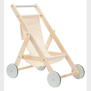 Kids Concept Dukkeklapvogn - Natur