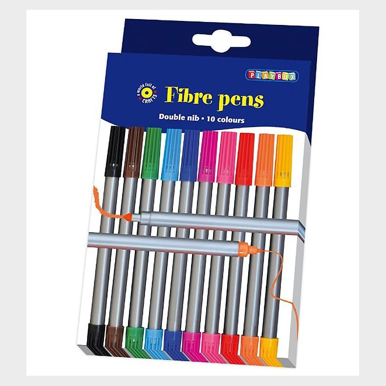 Playbox Fibertusser - Dobbeltspids - 10 stk