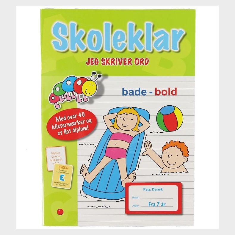 Forlaget Bolden Aktivitetsbog m. Klistermrker - Skoleklar - DA