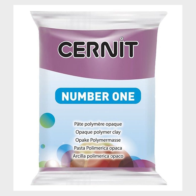 Cernit Polymer Ler - Number One - Lys Lilla