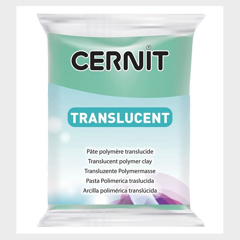 Cernit Polymer Ler - Transparent - Smaragd Grn