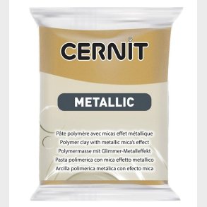 Cernit Polymer Ler - Metallic - Mrk Guld