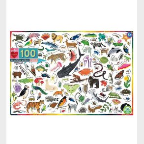 Eeboo Puslespil - 100 Brikker - Beautiful World