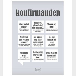Dialgt Plakat - 30x42 - Konfirmanden