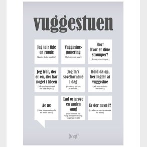 Dialgt Plakat - 30x42 - Vuggestuen