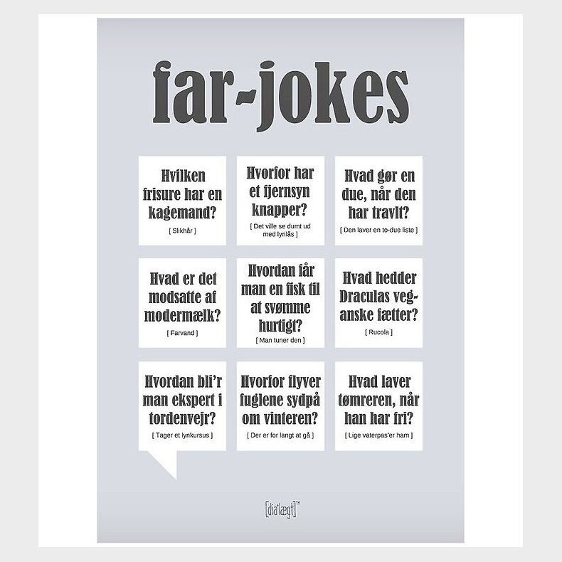 Dialgt Plakat - 50x70 - Far-Jokes