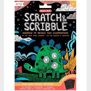 Ooly Scratch and Scribble Mini St - Dino Days