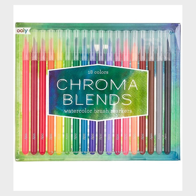 Ooly Vandfarver - Chroma Blends - 18 stk