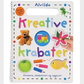 Alvilda Aktivitetsbog m. Klistermrker - Kreative Krabater - DA