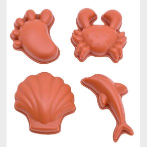 Scrunch Sandforme - 4 stk - Silikone - Rust