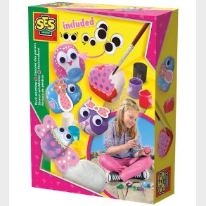 SES Creative Malest - Mal P Sten - Lilla/Rd m.m Maling