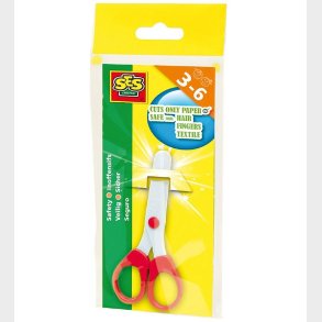 SES Creative Sikkerhedssaks - Hvid/Rd