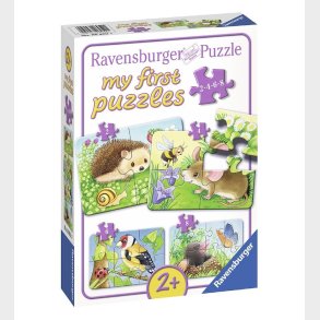 Ravensburger Puslespil - My First - 4 Forskellige - Sweet Garden