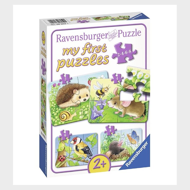 Ravensburger Puslespil - My First - 4 Forskellige - Sweet Garden