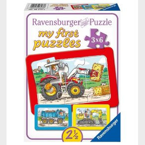 Ravensburger Puslespil - My First - 3x6 Brikker - Work
