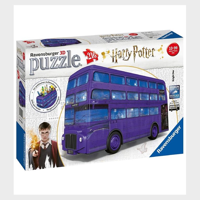 Ravensburger 3D Puslespil - 216 Brikker - Harry Potter Natbus