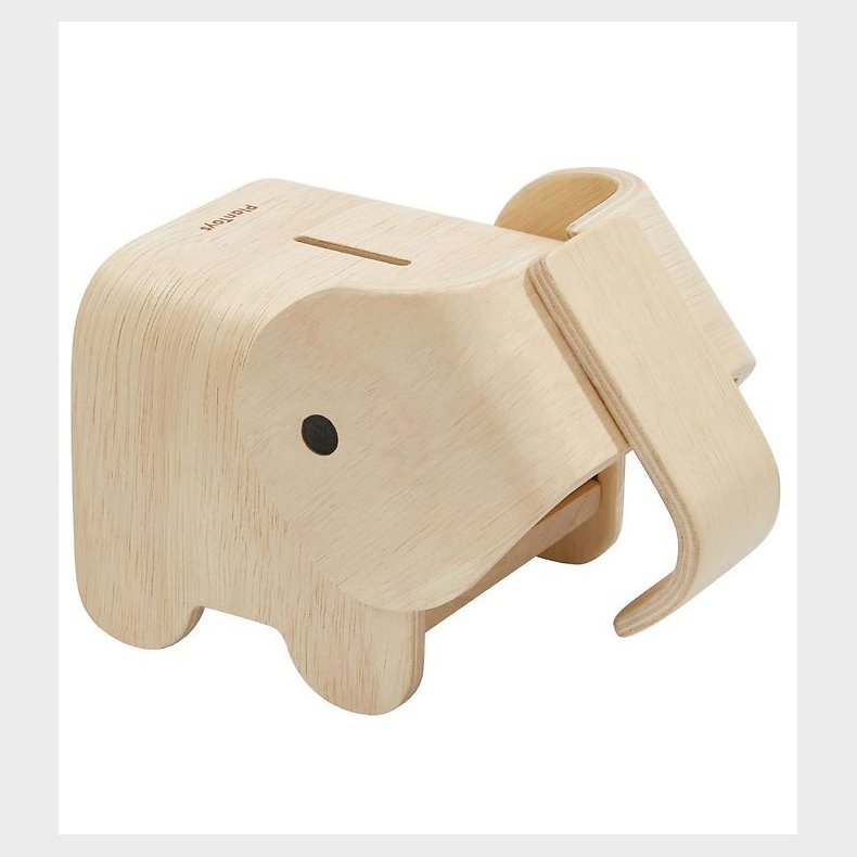 PlanToys Sparegris - Elefant - Natur