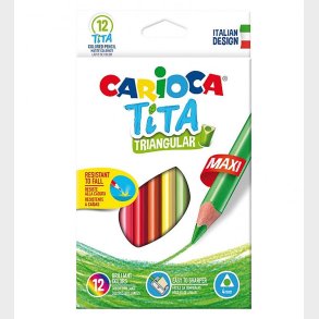 Carioca Maxi Farveblyanter - 12 stk - Multifarvet
