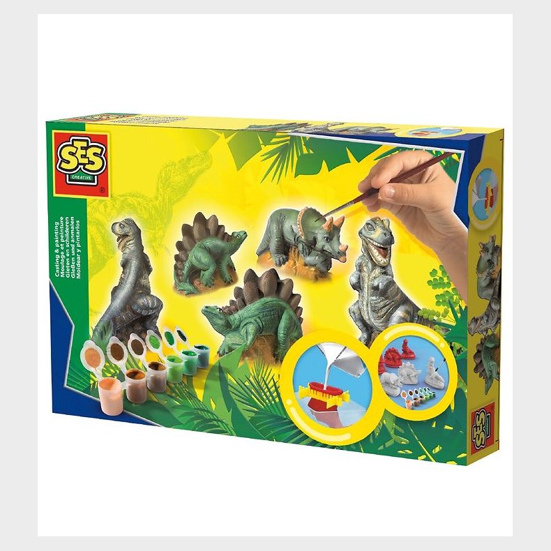 SES Creative Stb Og Mal - Dinosaurer