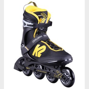 K2 Rulleskjter - Power 80 - Sort/Gul