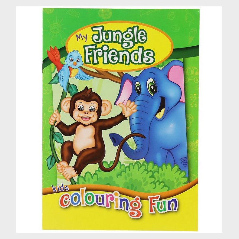 Malebog - My Jungle Friends Colouring Book - 16 Sider