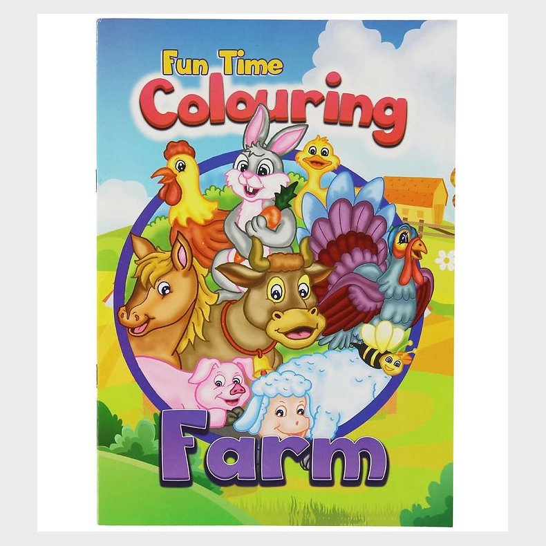 Malebog - Fun Time Colouring Farm - 16 Sider